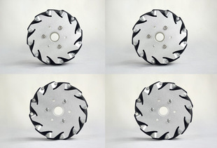 4个 带赛钢 127mm轻载型麦克纳姆轮 wheel 14198S mecanum 一套