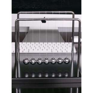 牛顿摆球器7球大号发疯摇摆撞珠桌面物理小摆件单摆波实验撞击球