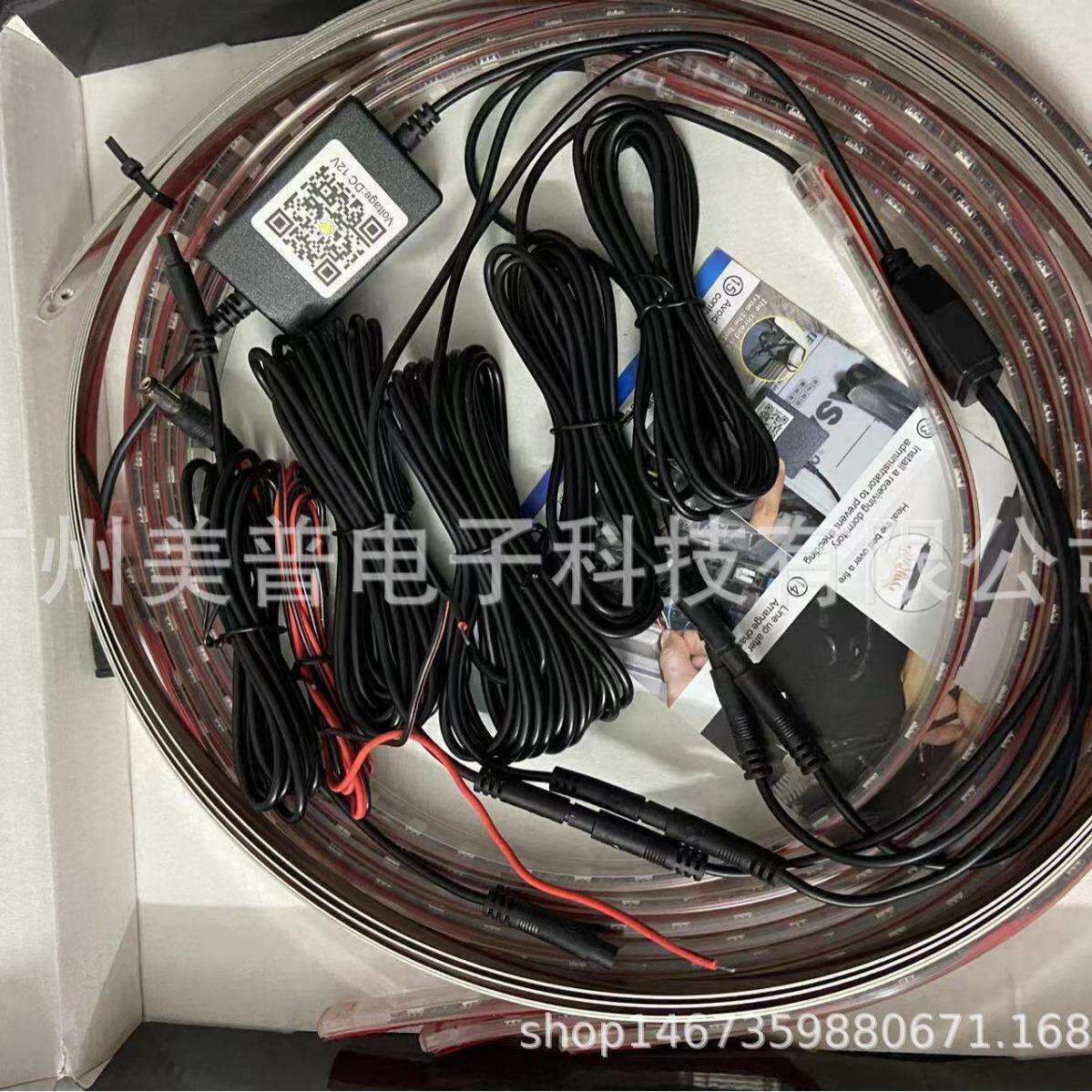 七彩RGB汽车轮毂氛围灯装饰灯APP一拖四轮毂灯气氛灯氛围灯