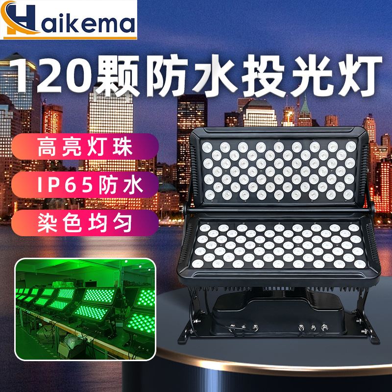 LED防水城市之光景区投光灯 120颗地标文旅建筑亮化户外染色灯