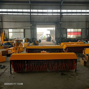 道路扫雪雪滚刷 车载式 高速破冰扫雪机 叉车改装 加 马路清雪设备
