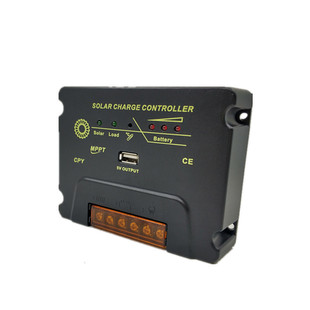 MPPT 12V24V10A20A太阳能控制器带USB24小时输出光伏充放电控制器