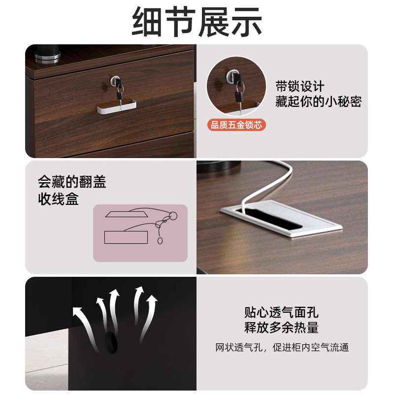 办公桌老板桌办公室桌椅组合简约现代员工位单双人电脑桌家用桌子