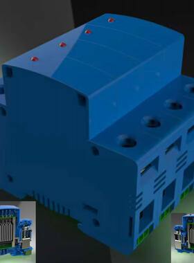 浪涌保护器T1级10-350-25KA宽18mm*4带遥信指示灯共40个石墨间隙