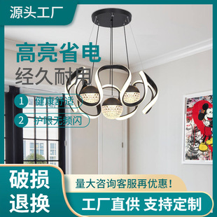 跨境餐厅吊灯现代简约灯笼饭厅三头吊灯创意吧台灯商用店铺吊灯