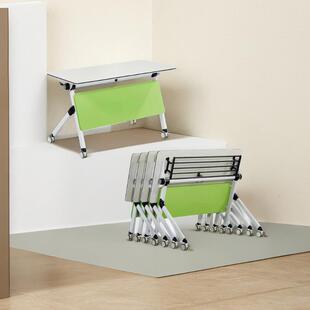 学生会议桌培训桌椅折叠组合办公桌长条书桌双人移动拼接课桌椅台