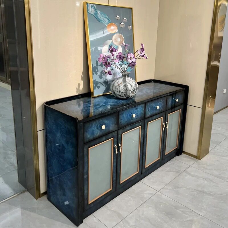 轻奢实木钢琴烤漆餐边柜