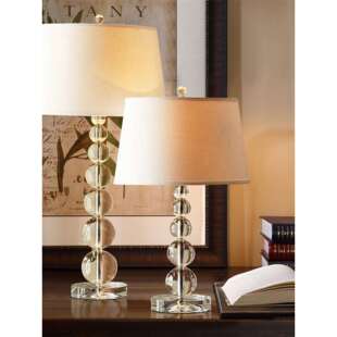 美式水晶台灯卧室床头柜灯欧式奢华小后现代简约创意轻奢风温馨s