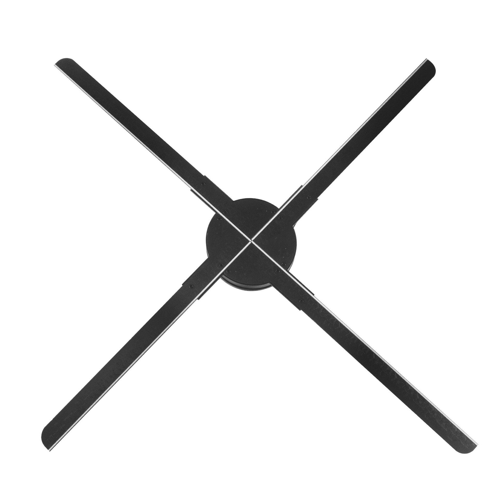 高清裸眼3d立体全息风扇屏幕户外投影仪广告机动态灯设备悬浮成像