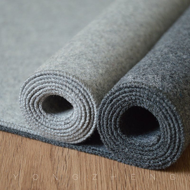 5ZV7批发锁边加绒可水洗毛毡垫书画羊毛加厚画垫书法绘画专用桌布