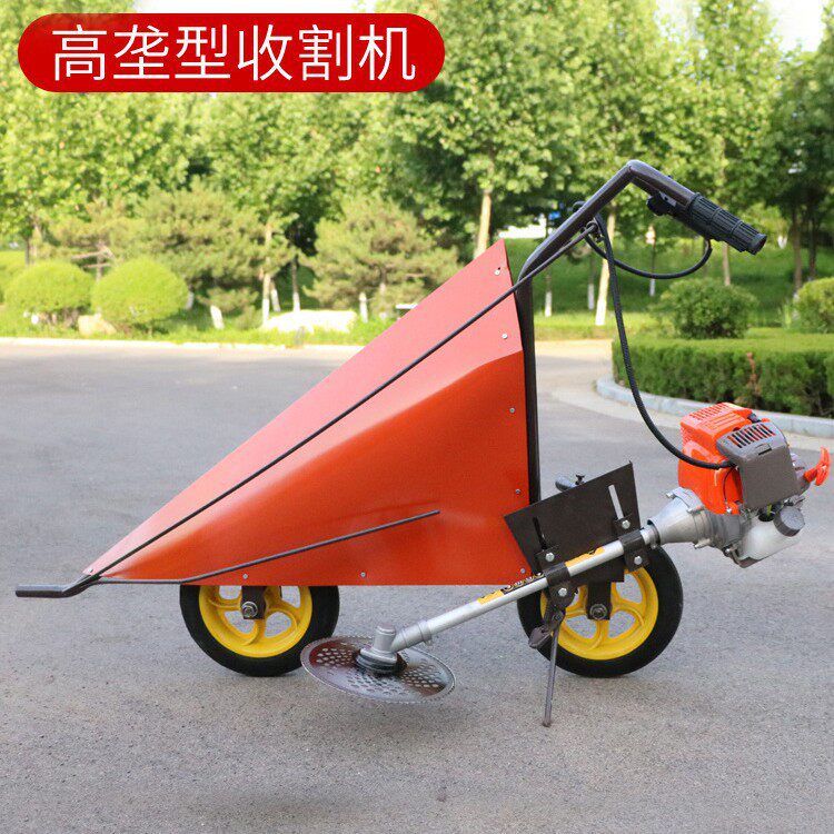 农用秸秆棉花割晒机小型秸秆收割机 汽油二冲程手推式辣椒收割机