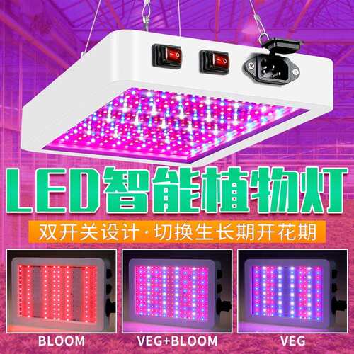 谦润照明LED全光谱2000W植物生长灯1000W盆栽灯防水可调光双模式