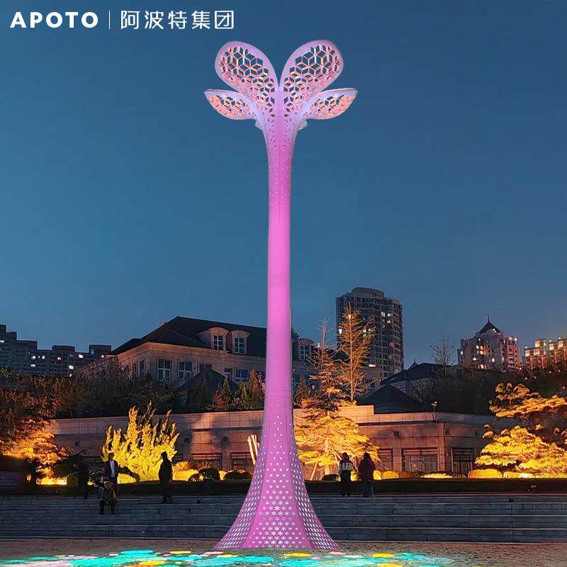户外大型花朵绚烂之花景观灯雕塑街区景区广场酒店园林地标性灯光