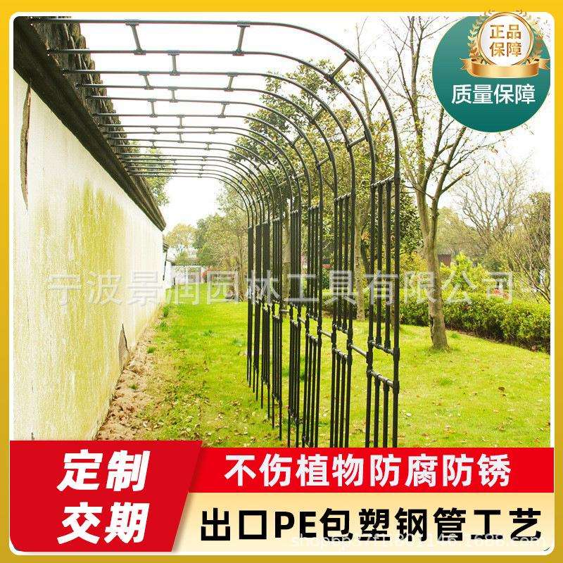 藤攀爬铁线莲花架拱门月季爬架架鲜花架子攀藤藤本支柱欧式蔷薇花
