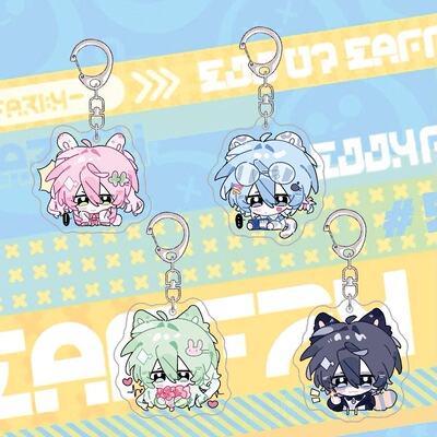 蛋仔派对周边可爱小蓝小绿亚克力学生书包小挂件送朋友装饰小礼物