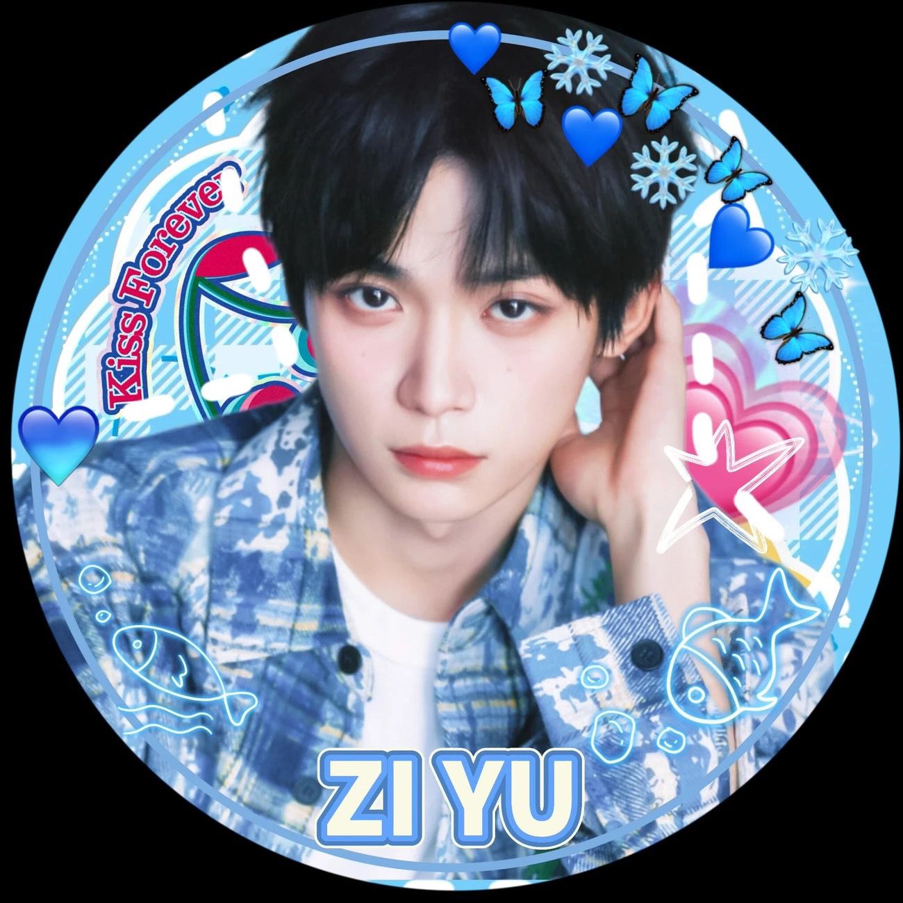 新款逆爱梓渝同人周边58mm马口铁徽章吧唧学生应援送礼物谷子