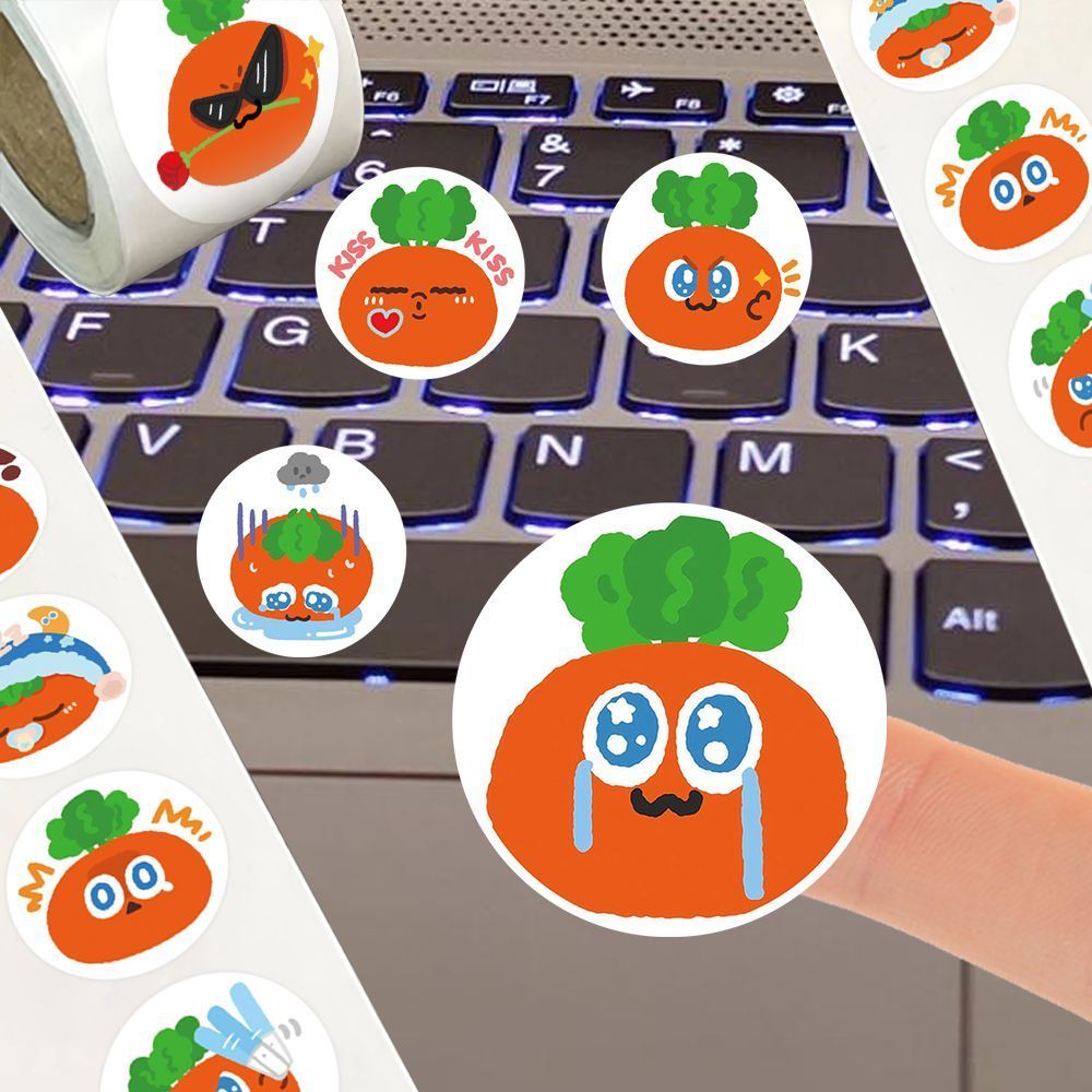 新款MOJO阿信胡萝卜卷卷贴纸五月天应援diy表情装饰胡萝卜表情包