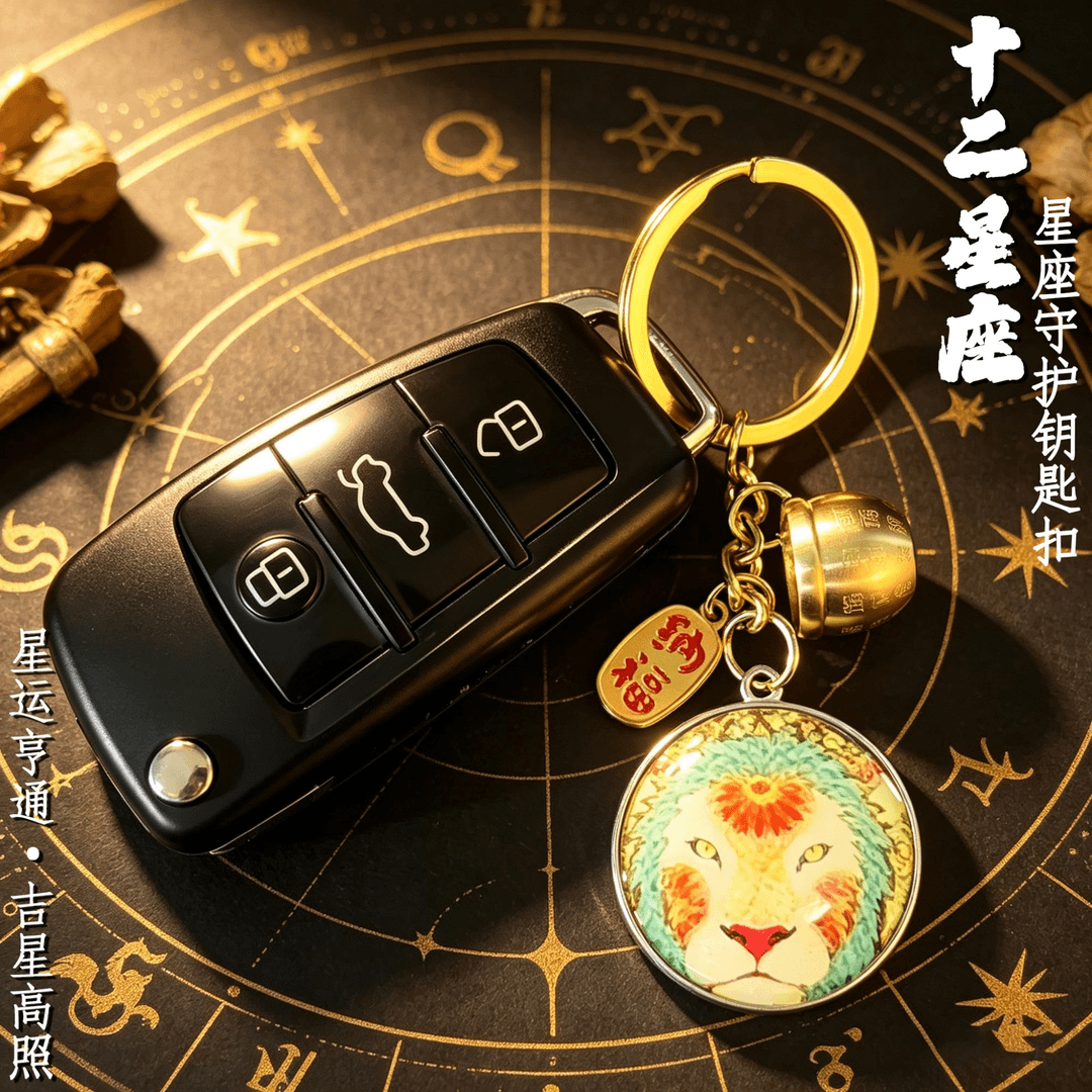 臻品.创意十二星座守护星韵亨通随身配扣汽车挂件