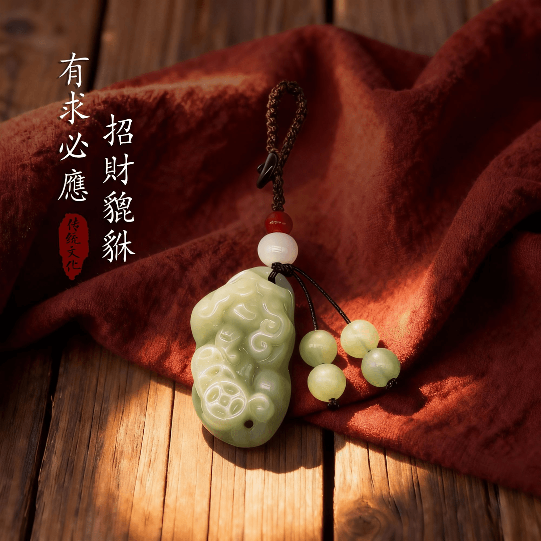 【先生荐】普陀新款平安寓意貔貅钥匙扣男女同款汽车驾驶个人用品