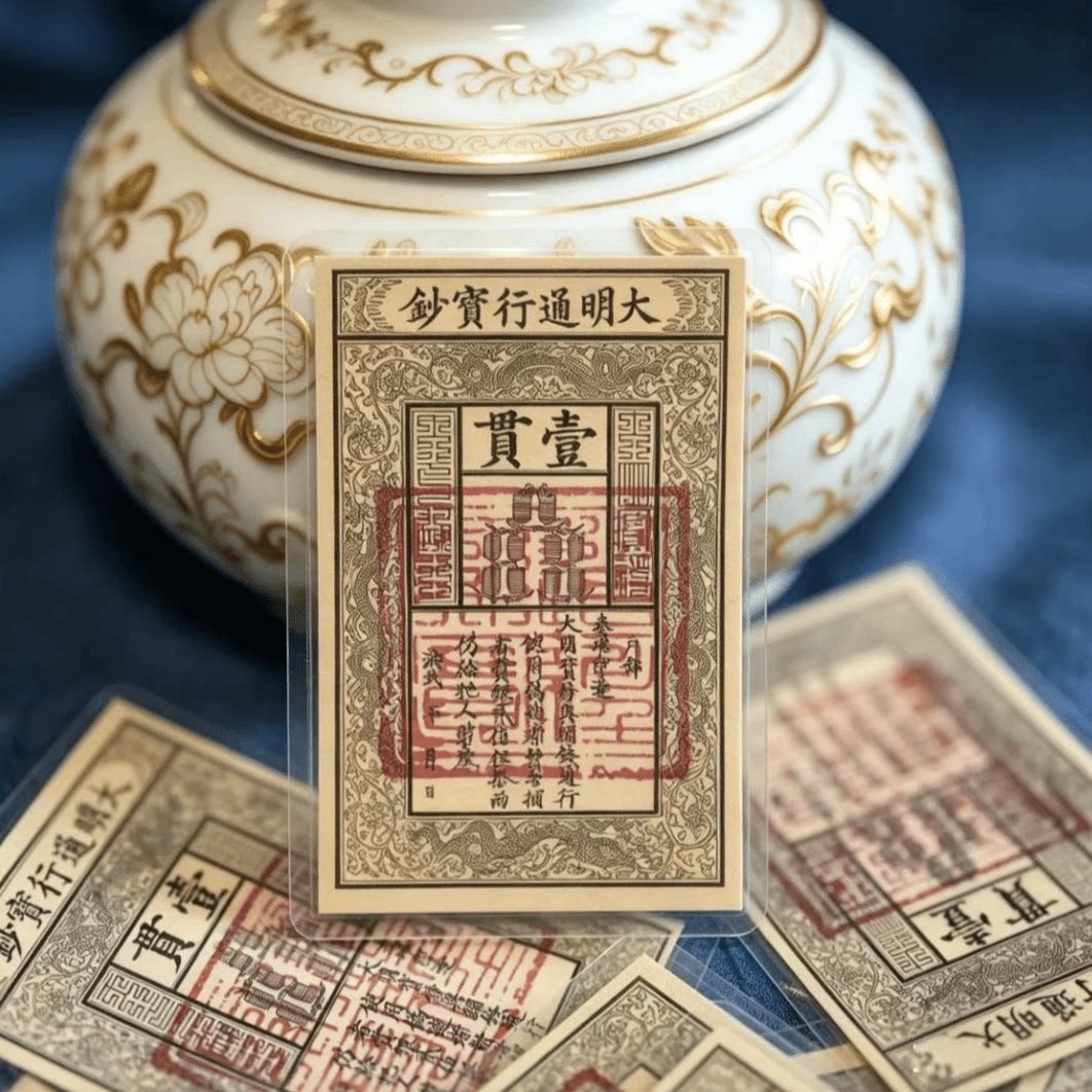 【三青手作】大明国风手绘卡片复古手机贴纸钱母卡片f