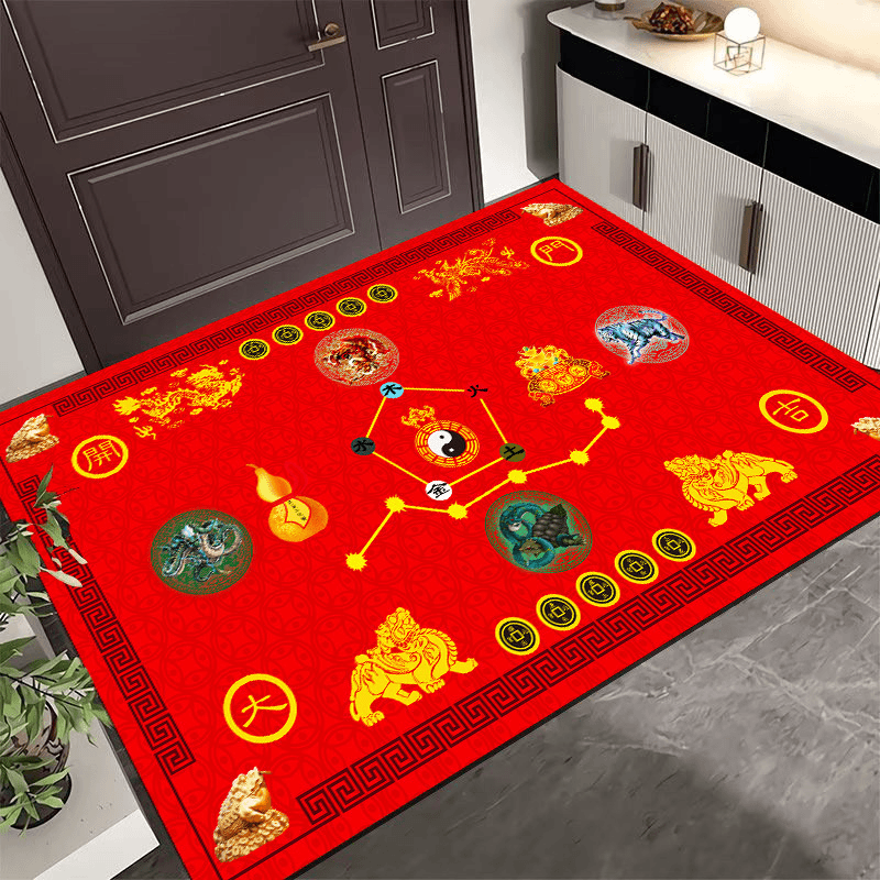 【先生推荐】五行七星地垫家居入户门垫中国风吉祥喜庆地垫