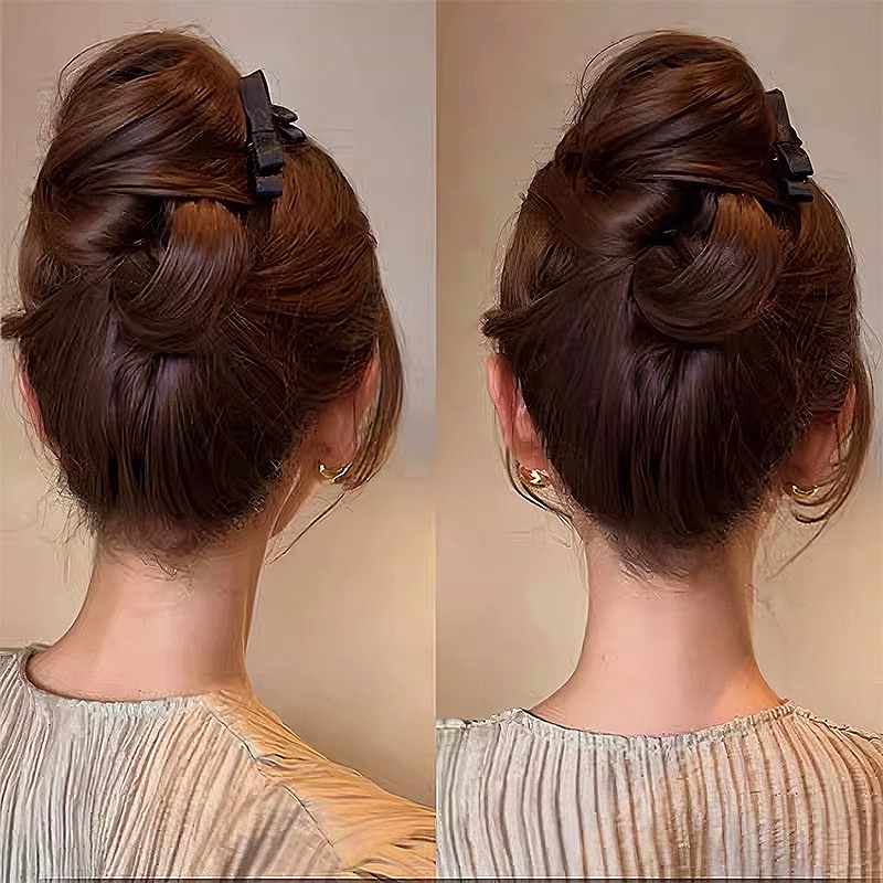 碎发整理神器蝴蝶结发梳公主头刘海梳倒插发饰头饰发夹发插梳发叉