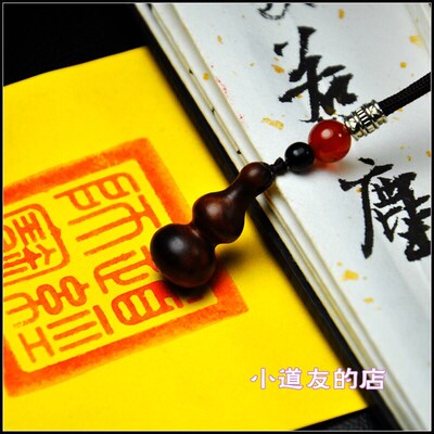 正宗天然雷击枣木小葫芦吊坠雷劈老料手机钥匙挂件福禄无事牌项链