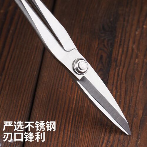 盆景修剪叶芽剪不锈钢园艺剪嫩芽剪刀插花枝叶修枝小枝剪加厚长杆