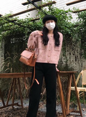 黑色/白色拖地牛仔裤女秋冬高腰显瘦百搭阔腿裤直筒宽松垂感长裤