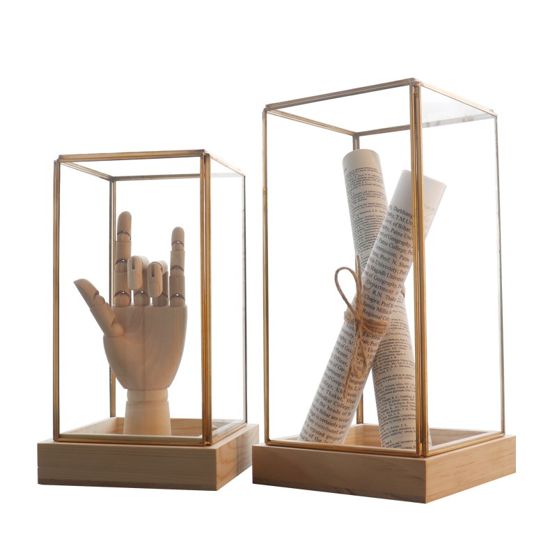 创意摆件家居装饰品客厅办公室玄关桌面电视柜酒柜玻璃罩子展示罩