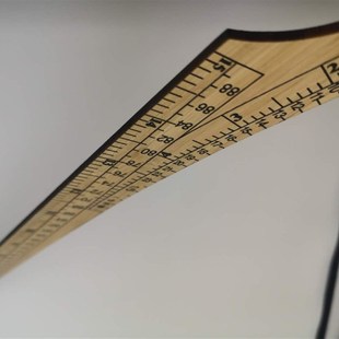 加厚裤尺弯木尺专用裁缝专裁裤专开领专裁衫上衣市寸双面竹尺老式