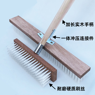 长柄硬塑料丝地板刷浴室卫生间厨房瓷砖路面清洁除污硬毛刷地刷子