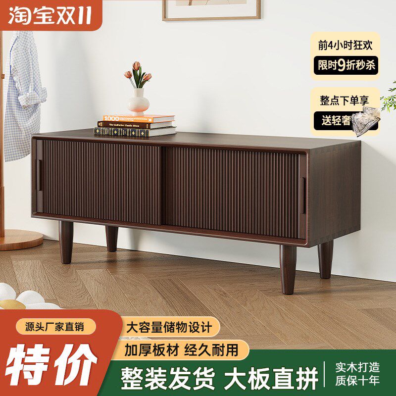 北欧实木换鞋凳家用门口进门穿鞋凳一体长凳入户鞋架日式收纳鞋柜