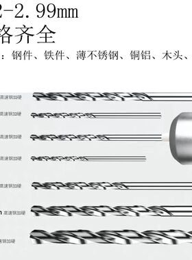 直柄小钻头0.71 0.72 0.73 0.74 0.75 0.76 0.77 0.78 0.79麻花钻