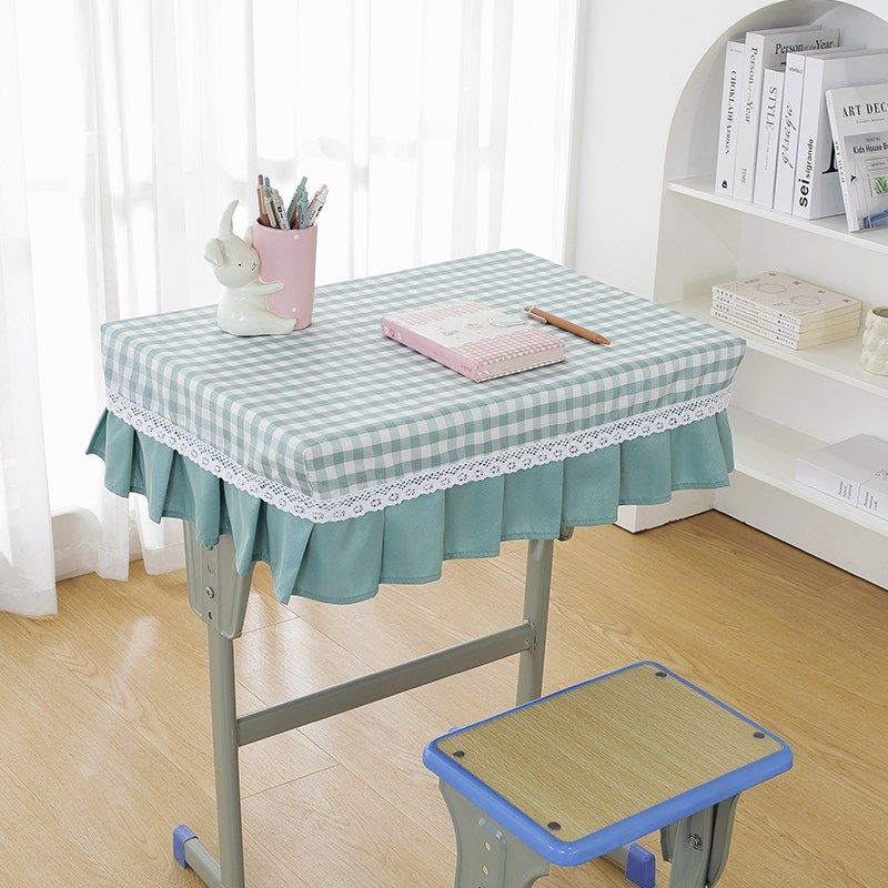 小学生课桌套罩加厚防滑桌布桌罩学校学生书桌蓝色格子幼儿园桌布,居家布艺,桌布,淘宝优惠券,粉丝福利购,淘宝优惠卷
