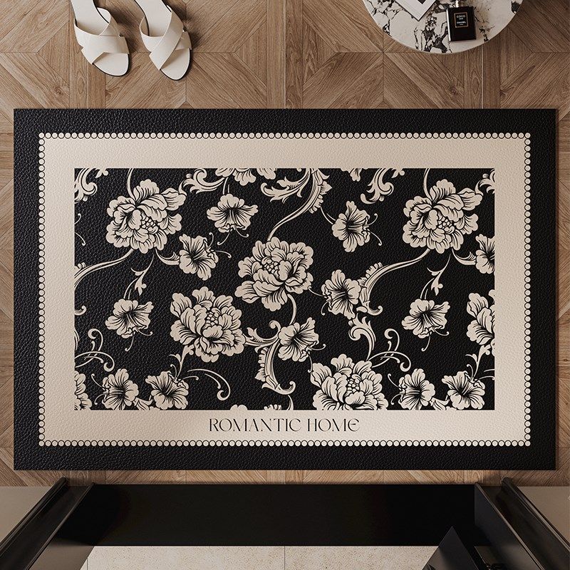 利娅法式皮革入户地垫进门脚垫玄关门口地毯子防滑可擦洗2024新款,居家布艺,入户地垫,淘宝优惠券,粉丝福利购,淘宝优惠卷