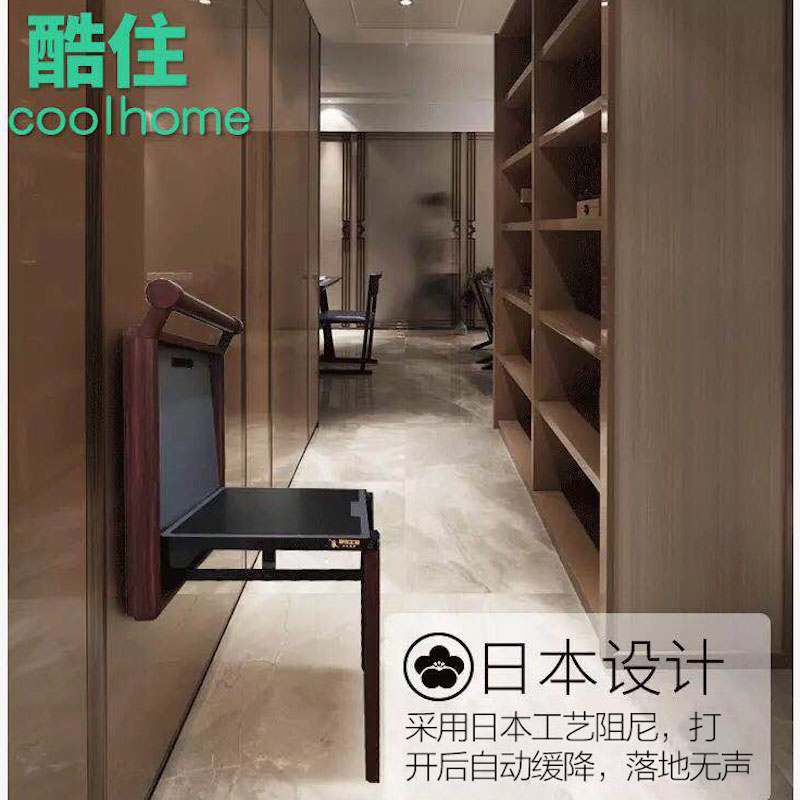 换鞋凳脚凳门凳挂墙式浴室凳折叠凳试穿鞋凳玄关鞋柜凳
