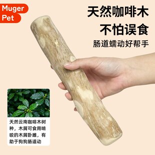狗狗磨牙咖啡木磨牙玩具木头天然洁齿棒耐咬防拆家玩具宠物用品