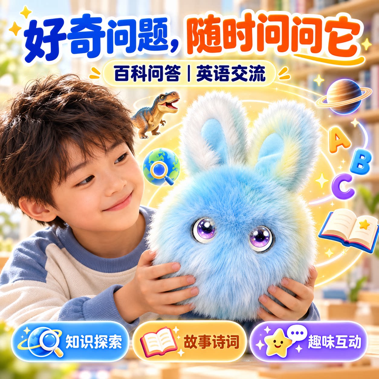 ai陪伴机器人宠物学伴兔豆包对话
