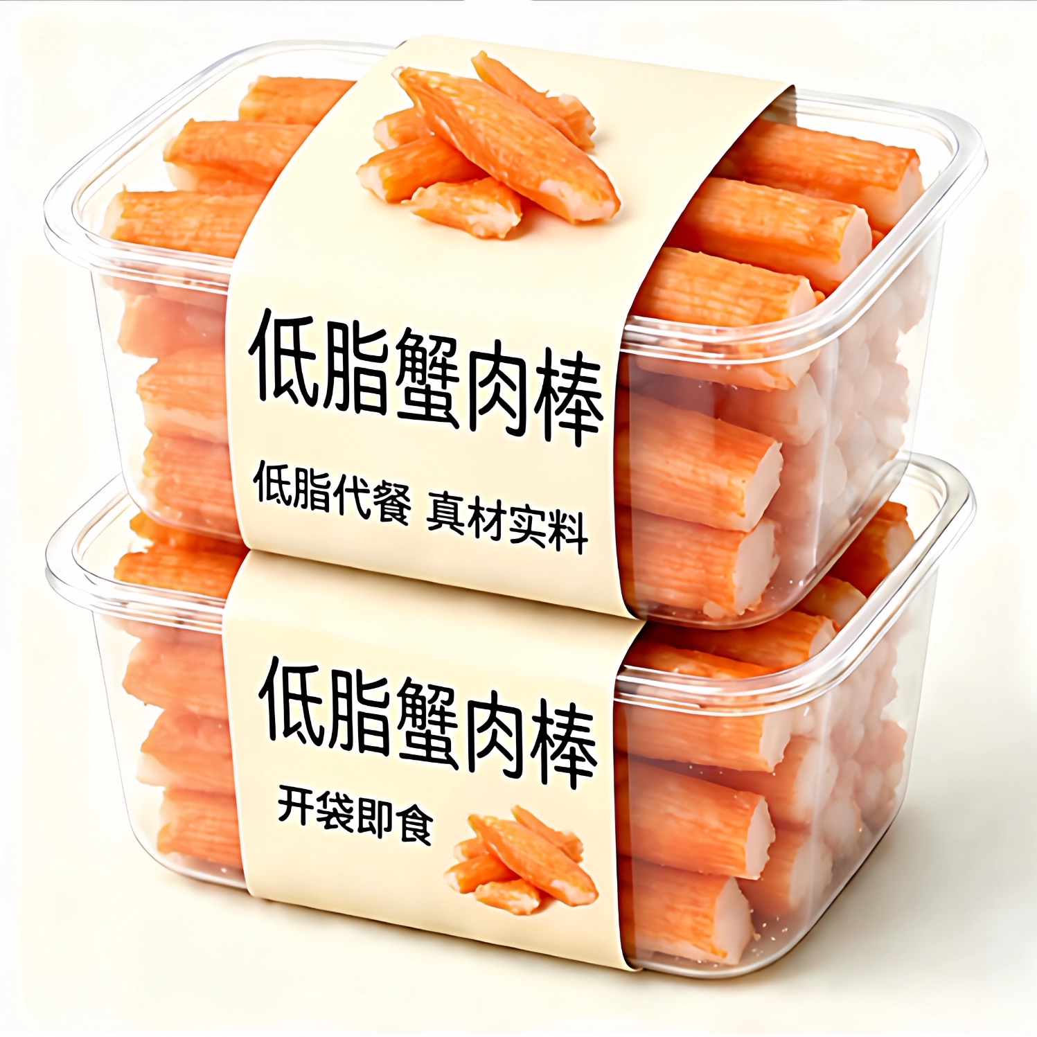 手撕蟹柳蟹棒即食零食小吃休闲食品蟹风味棒蟹柳棒网红爆款解馋肉