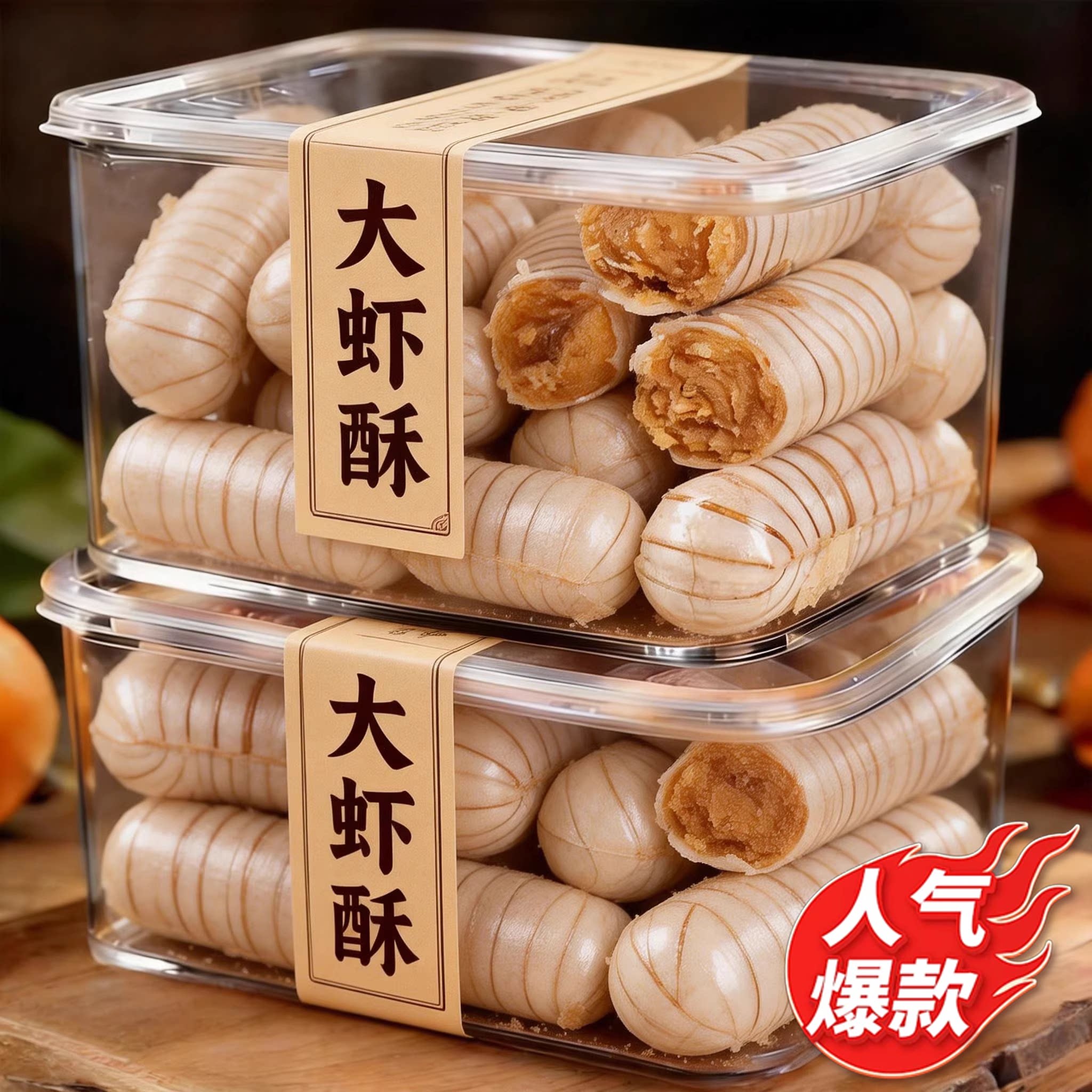 老北京大虾酥糖官方旗舰店老式芝麻龙须酥糖喜糖木糖醇花生酥年货