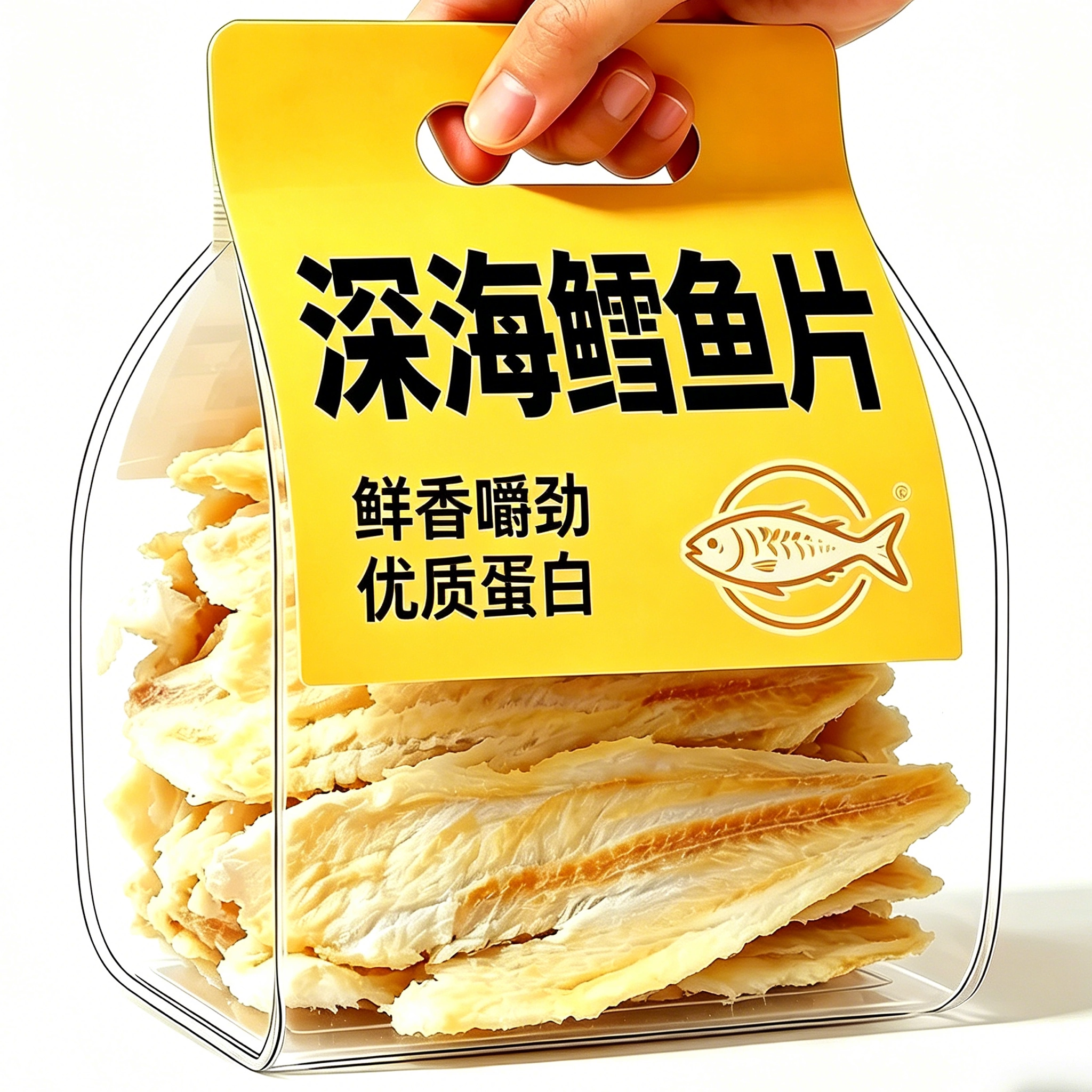 正宗深海烤鳕鱼片烤鱼片官方旗舰店碳烤无添加水产干货孕妇即食