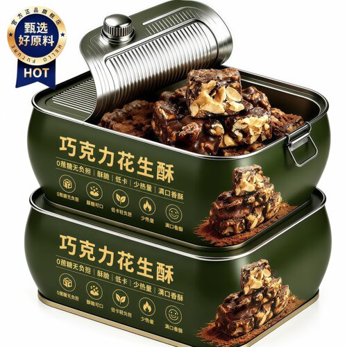 巧克力花生酥木糖醇新品蔗糖糖果夹心
