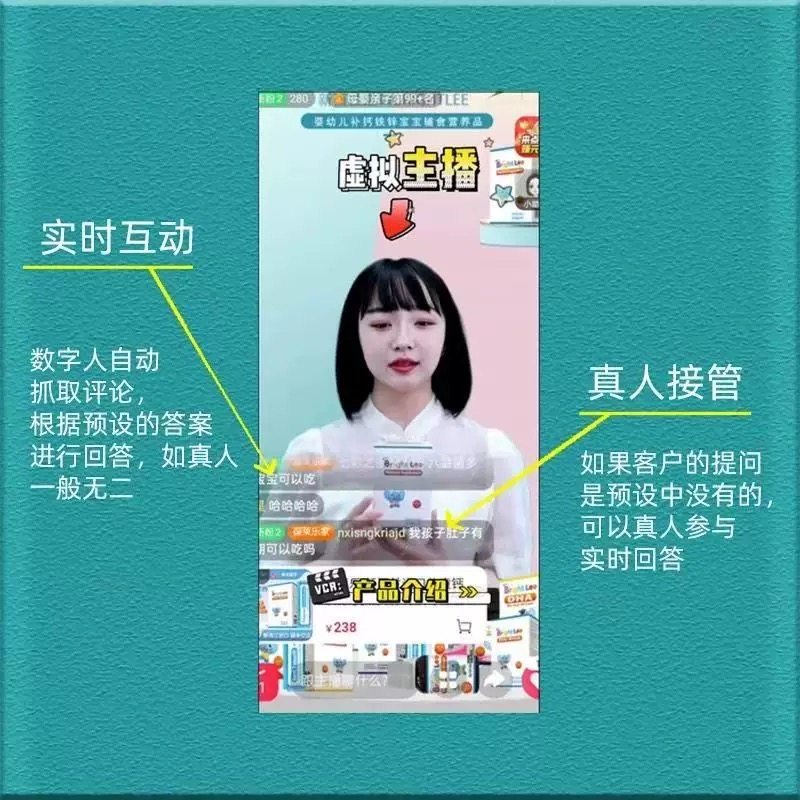 直播软件直播系统数字人软件数字人虚拟主播