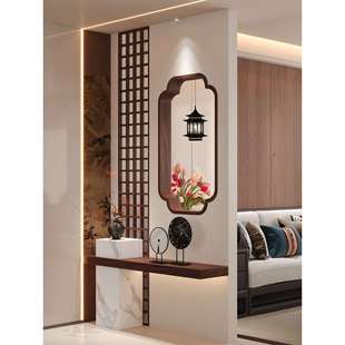 宋式美古学格栅屏小轩窗复风代实木海棠角茶宋室客厅入F99S96T6户