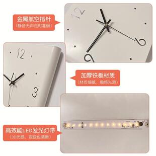 双面转角挂钟现装 简约创免打意孔静音拐角钟饰挂时 代LZJ客厅个性