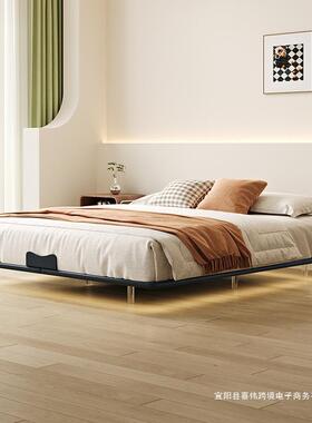 第三代碳素钢悬浮架床新】网红极简主256723【卧室简约铁床双人款