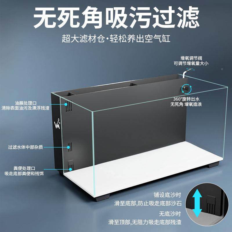 面小型自循环滤静背音免换水懒人轻奢超白CPC玻璃小鱼缸造景桌水,机械设备,其他机械设备,淘宝优惠券,粉丝福利购,淘宝优惠卷