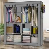 简衣柜一易起批挂衣区多尘Y 015家用件经济型双人卧室防门口拼接