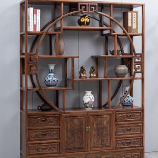 1.古5米1.3米1.2米博古架实木新中式 书柜宝董茶置物F97M7SST架客